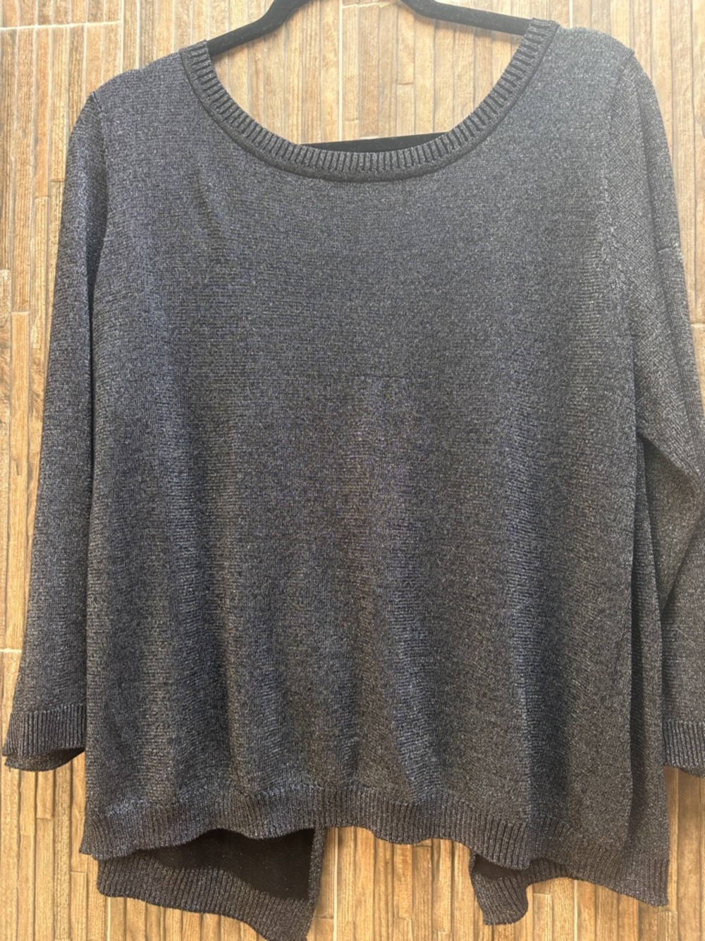 Women's Metallurgy silver/gray Lightweight Crewneck Sweater